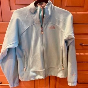 North Face Turquoise Fleece Jacket